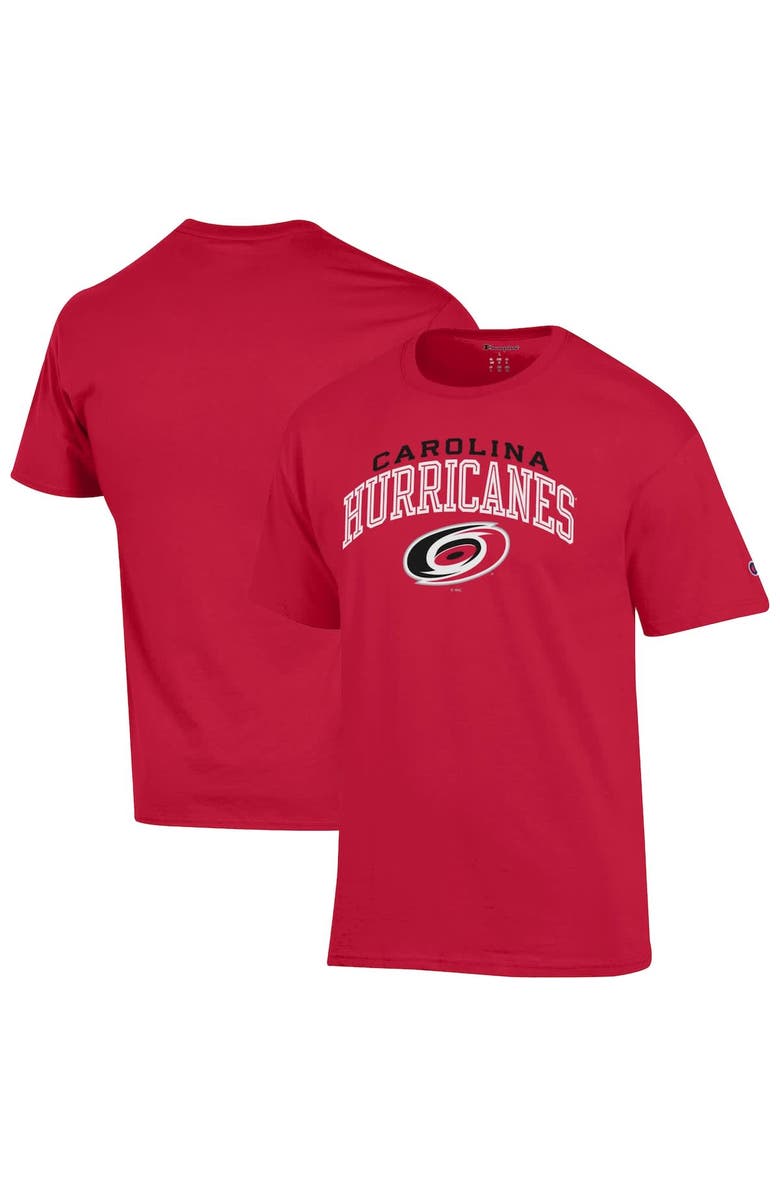 Champion Men's Champion Red Carolina Hurricanes Primary Logo T-Shirt, Main, color, 