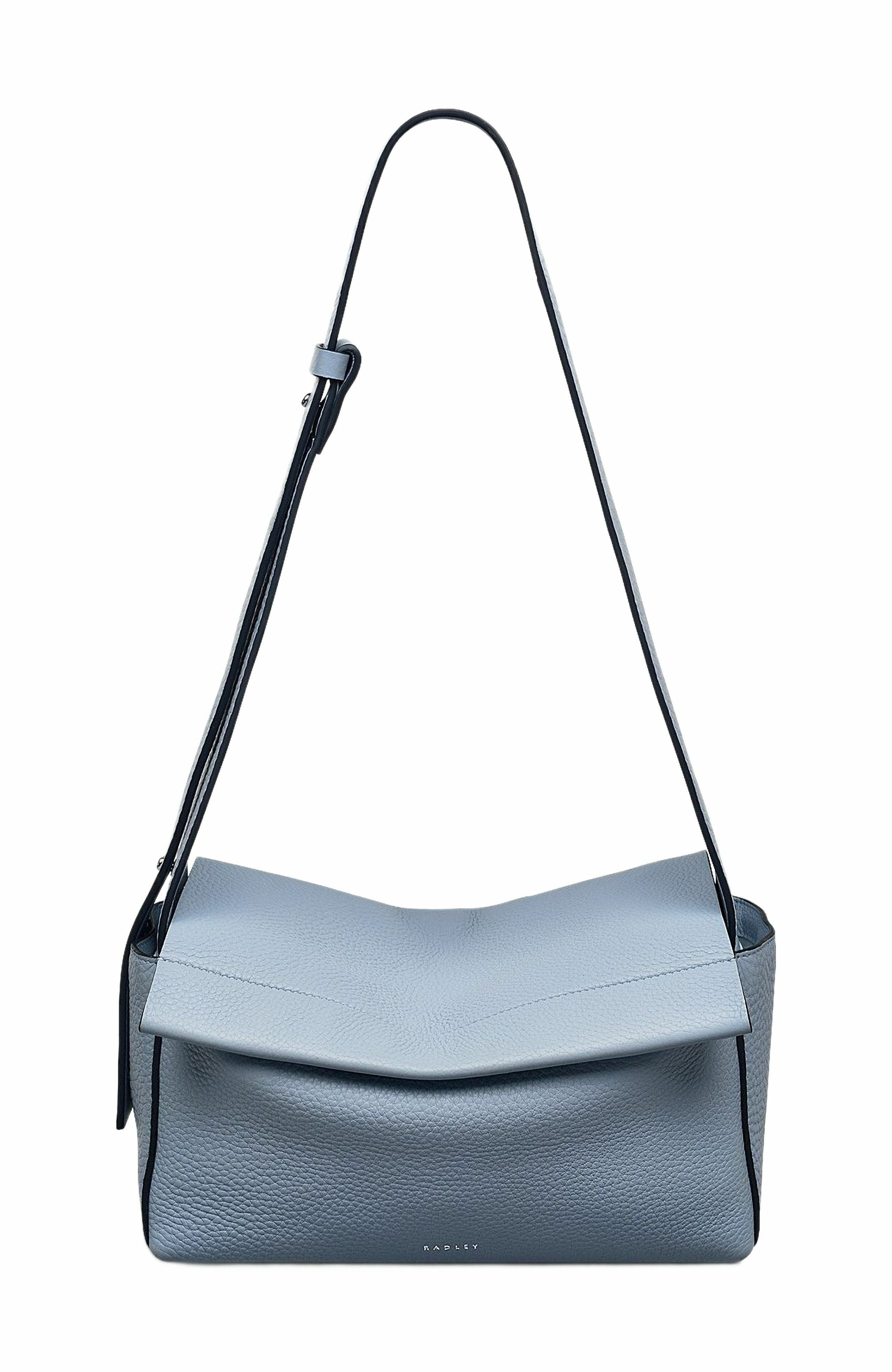 Radley De Beauvoir Medium Ziptop Shoulder Bag, Main, color, Smoke Blue