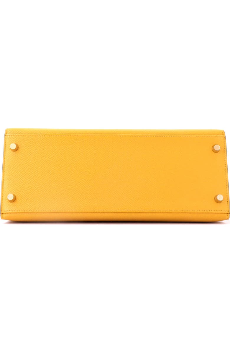 Pre-Owned Hermes Kelly Handbag Yellow Epsom with Gold Hardware 28, Alternate, color, Jaune Ambre
