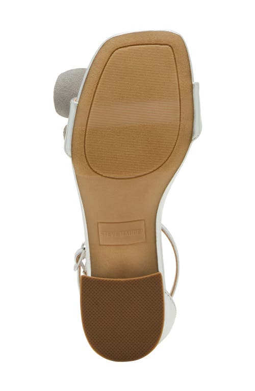 Steve Madden Kids' Jkindra Ankle Strap Sandal In Silver