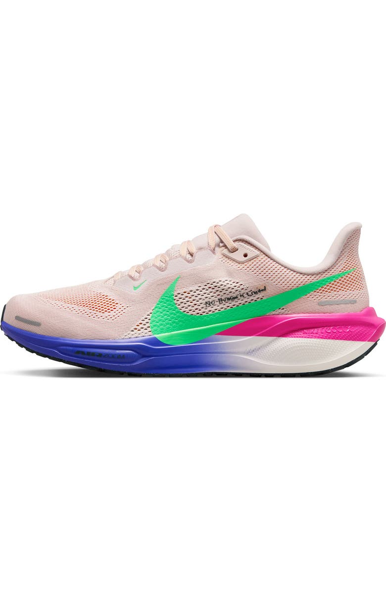 Nike Air Zoom Pegasus 41 EK Eliud Kipchoge Limited Edition Running Shoe, Alternate, color, Dust Red/ Green Shock