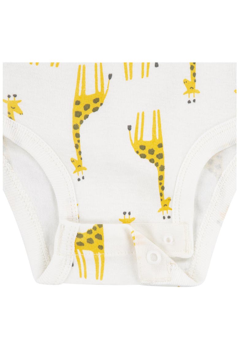 Assorted 3-Pack Organic Cotton Bodysuit Set, Alternate, color, Y04GOLDEN