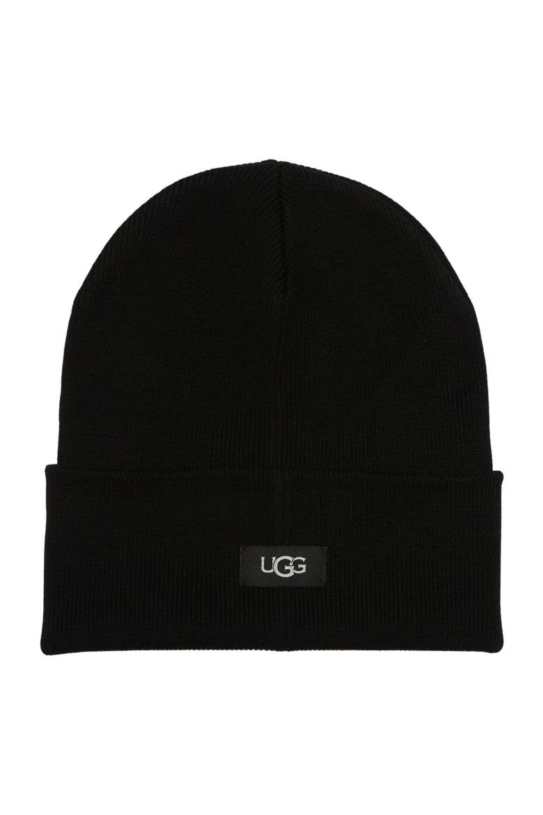 Knit Cuff Beanie, Alternate, color, BLACK