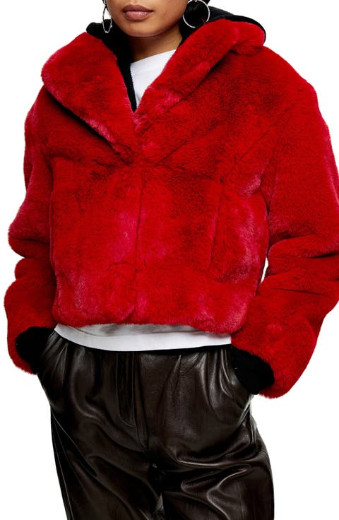 Faux Fur Crop Jacket