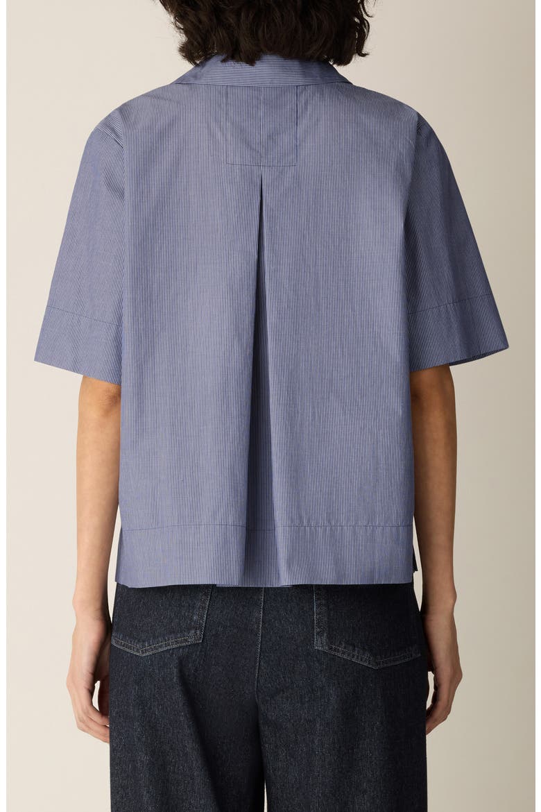 Classic Collar Organic Cotton Top, Alternate, color, INFINITY