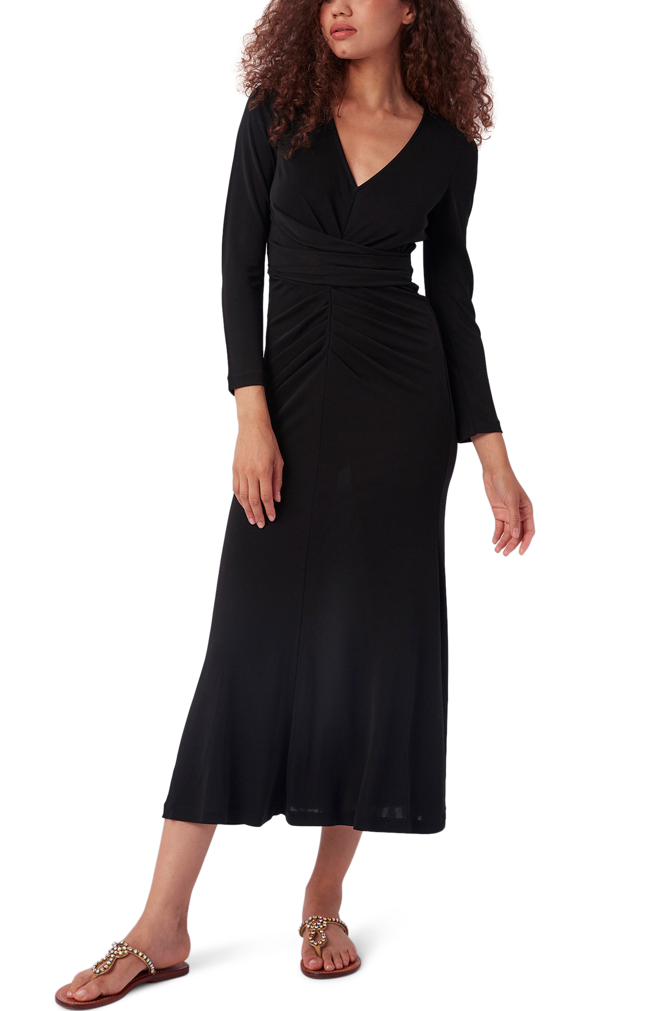 DVF Timmy Long Sleeve A-Line Jersey Dress (Women) | Nordstromrack