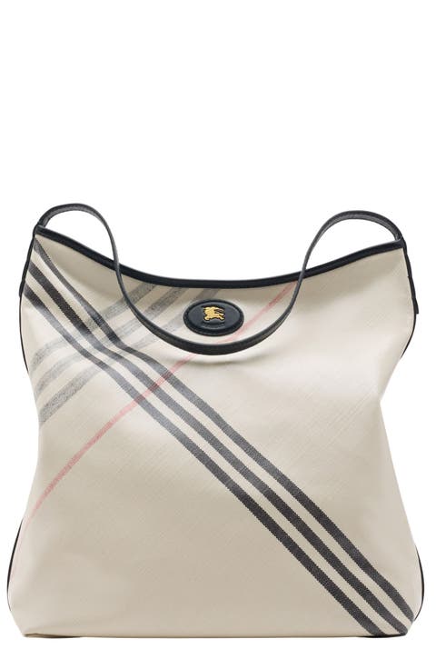 ショルダーバッグ・ポシェット BURBERRY Burberry Shoulder Bags Women Fabric Beige/Black img_2D_0001_5e77df6e-5282-489c