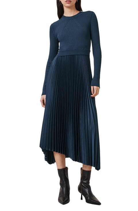 Fay Asymmetric Long Sleeve Dress