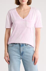 GO COUTURE V-Neck Pocket T-Shirt
