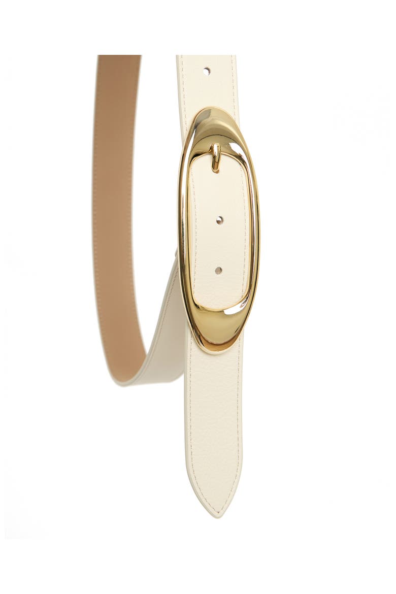 Candice Leather Belt, Alternate, color, GESSO GOLD