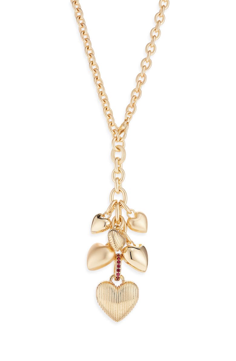 ROXANNE ASSOULIN The Family of Hearts Pendant Necklace, Main, color, Gold