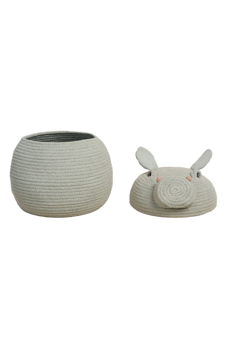 Lorena Canals Henry the Hippo Basket, Alternate, color, Blue Sage
