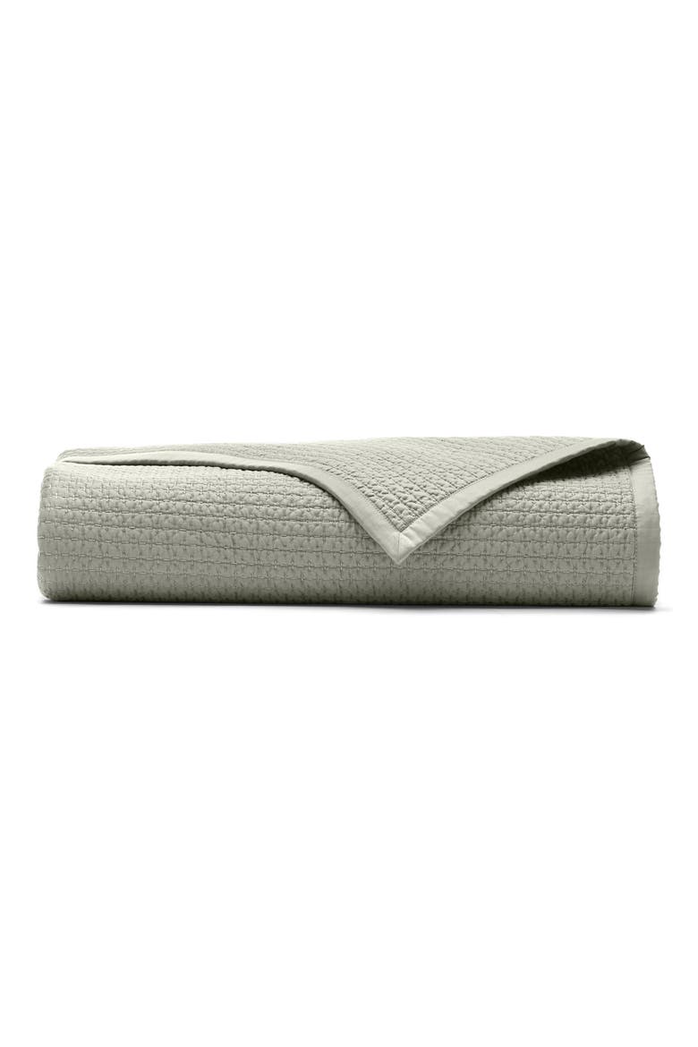 Signature Texture Stitch Organic Cotton Sham, Main, color, SAGELEAF