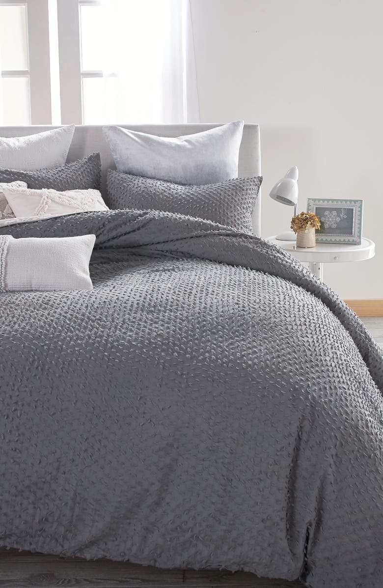 Peri Home Dot Fringe Comforter & Sham Set, Main, color, 