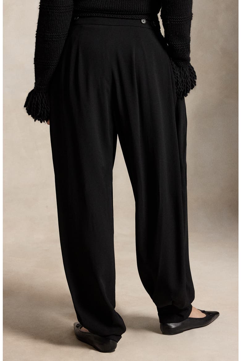 Crepe Woven Pants, Alternate, color, BLACK