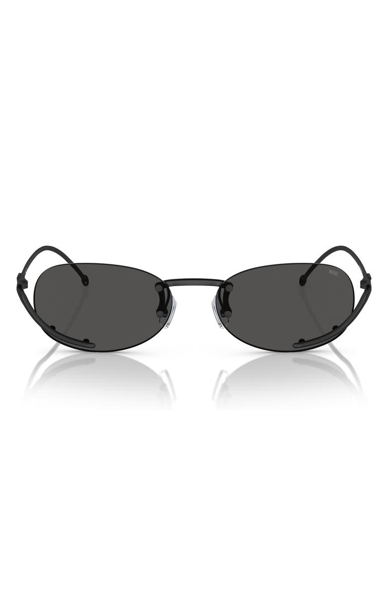 DIESEL<sup>®</sup> 53mm Oval Sunglasses, Main, color, 