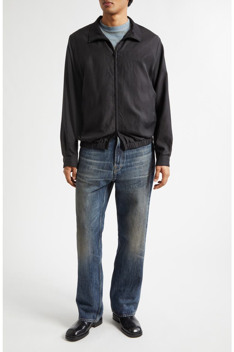 Casino Cupro & Cotton Jacket, Alternate, color, STILL BLACK CALM CUPRO COTTON