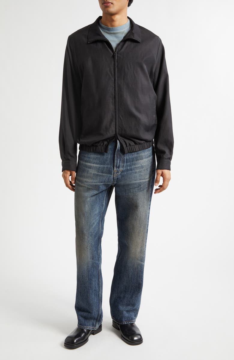 OUR LEGACY Casino Cupro & Cotton Jacket, Alternate, color, Still Black Calm Cupro Cotton