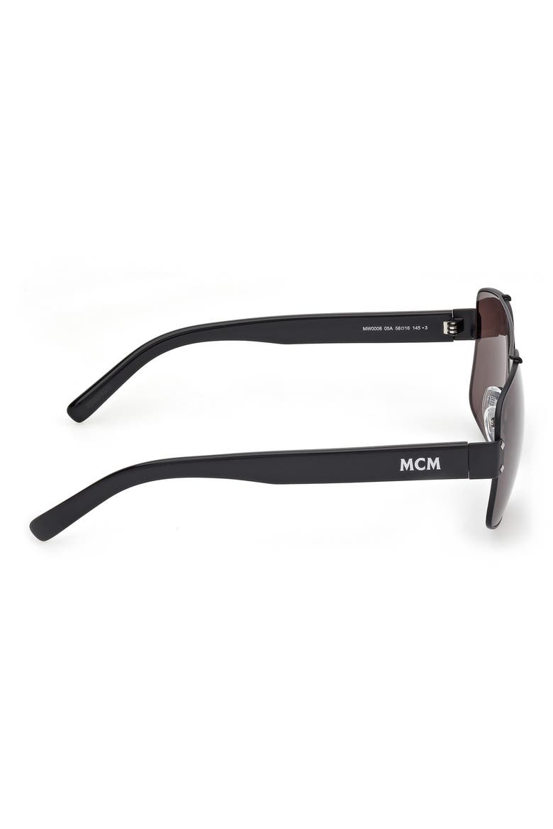 58mm Navigator Sunglasses, Alternate, color, BLACK/ OTHER / SMOKE