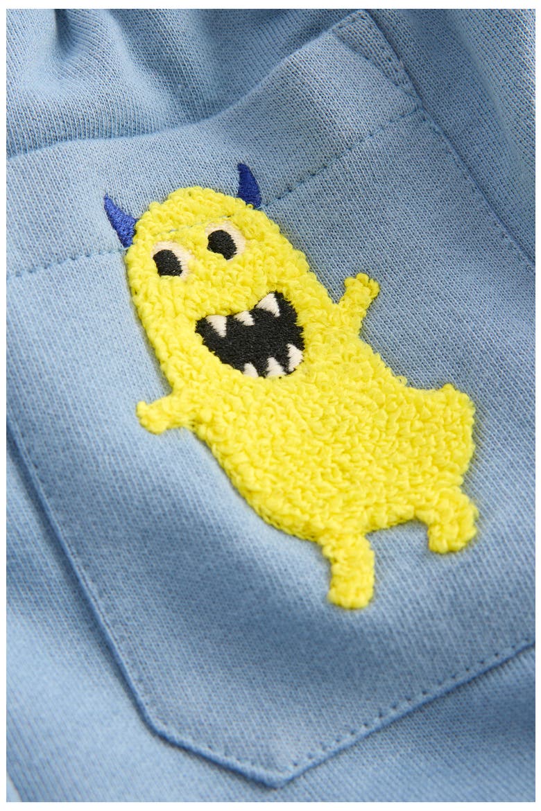 Kids' Fun Cotton Sweatpants, Alternate, color, MONSTER APPLIQUE