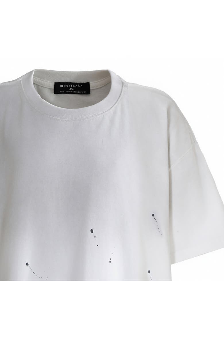 Oversized Splatter T-Shirt, Alternate, color, White