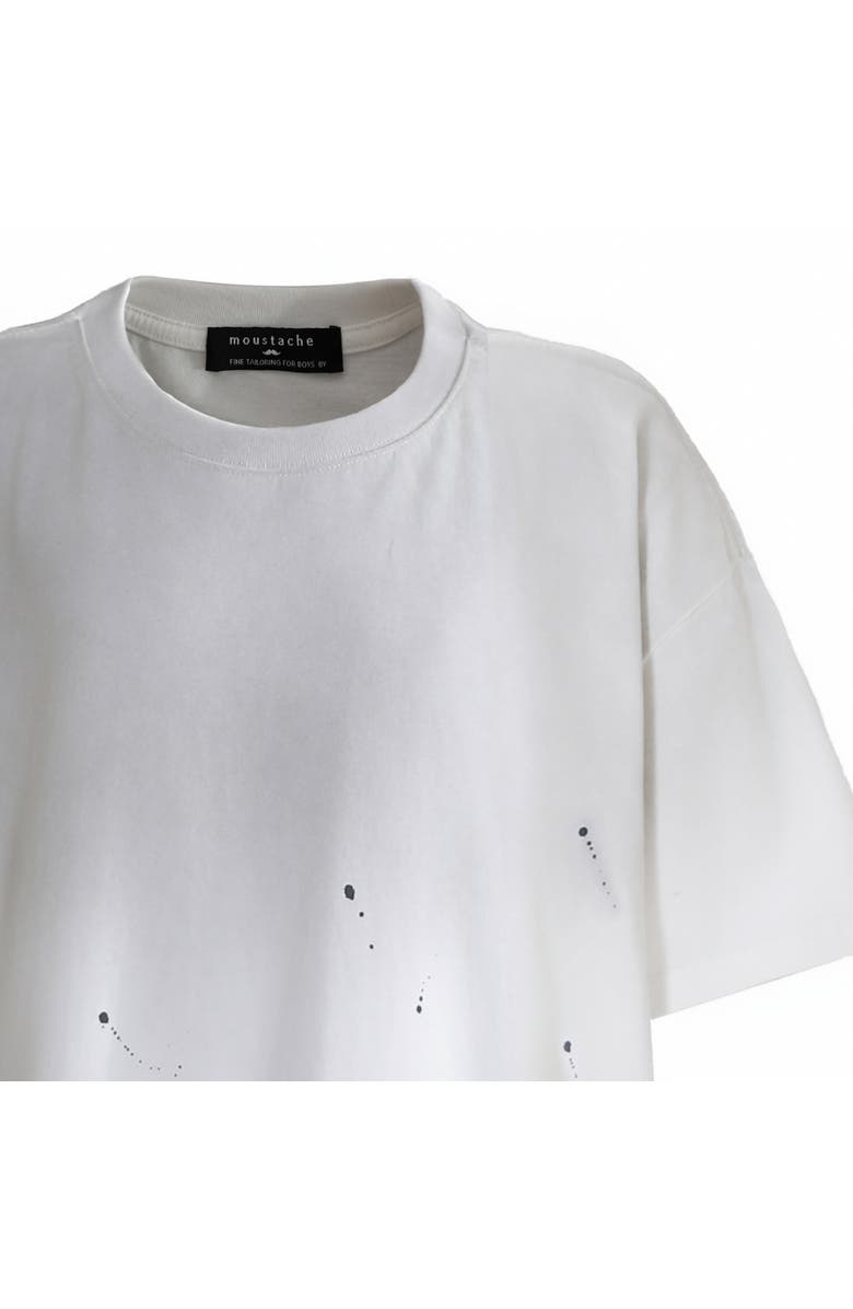 MOUSTACHE Oversized Splatter T-Shirt, Alternate, color, White