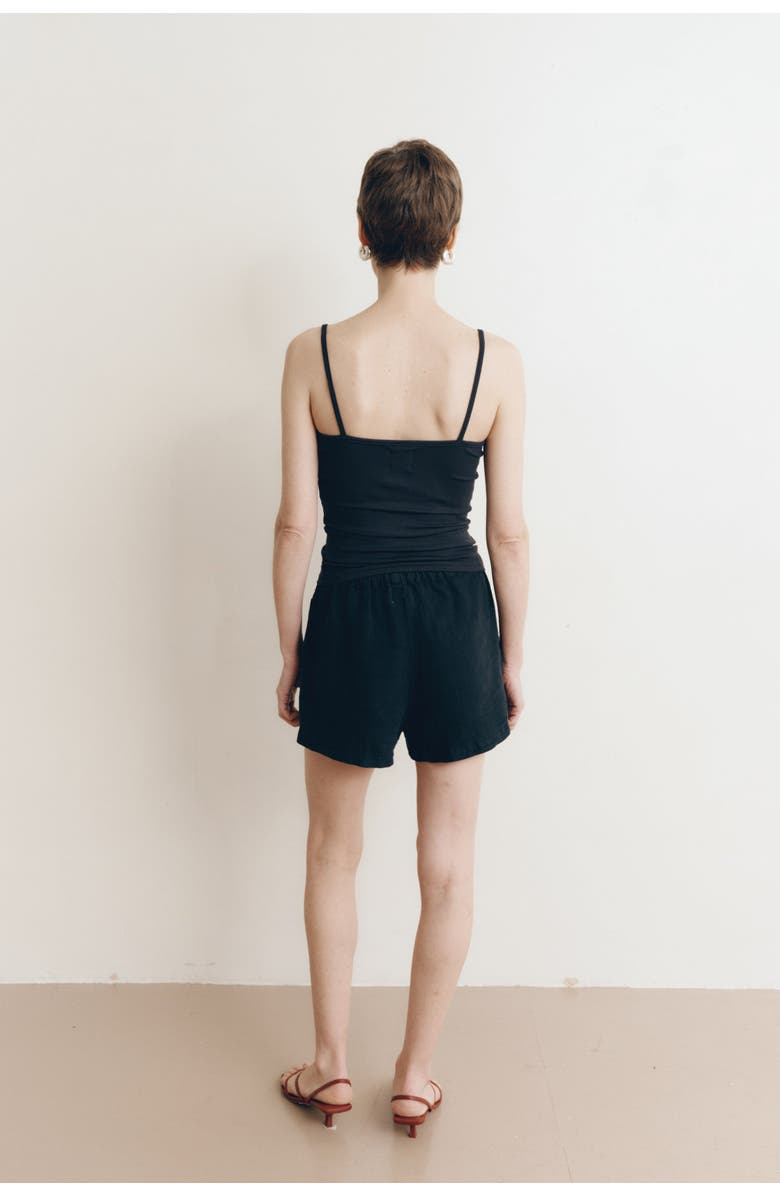 VIR VITA Ida Linen Short, Alternate, color, Black