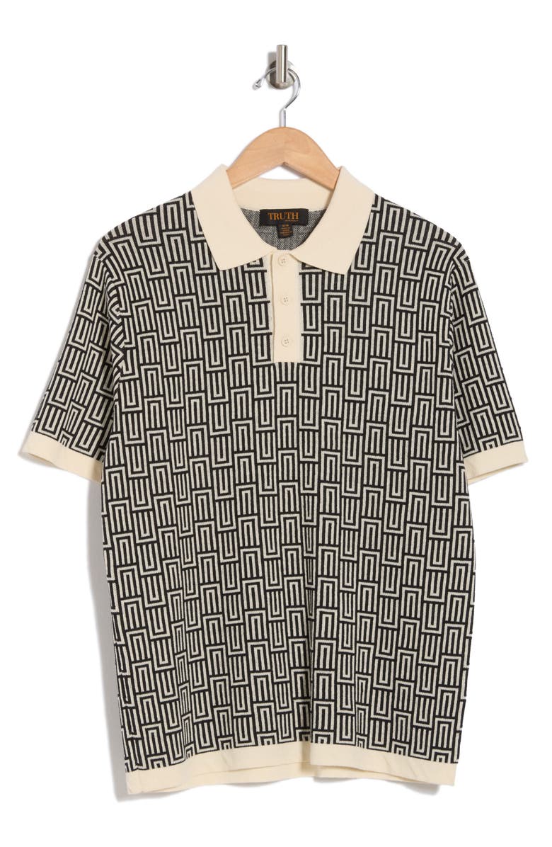 TRUTH Patterned Short Sleeve Polo, Alternate, color,