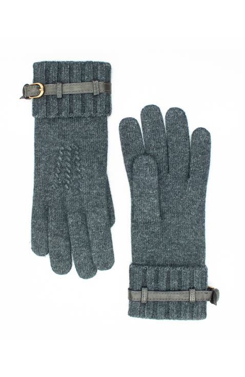 gloves with nappa belt