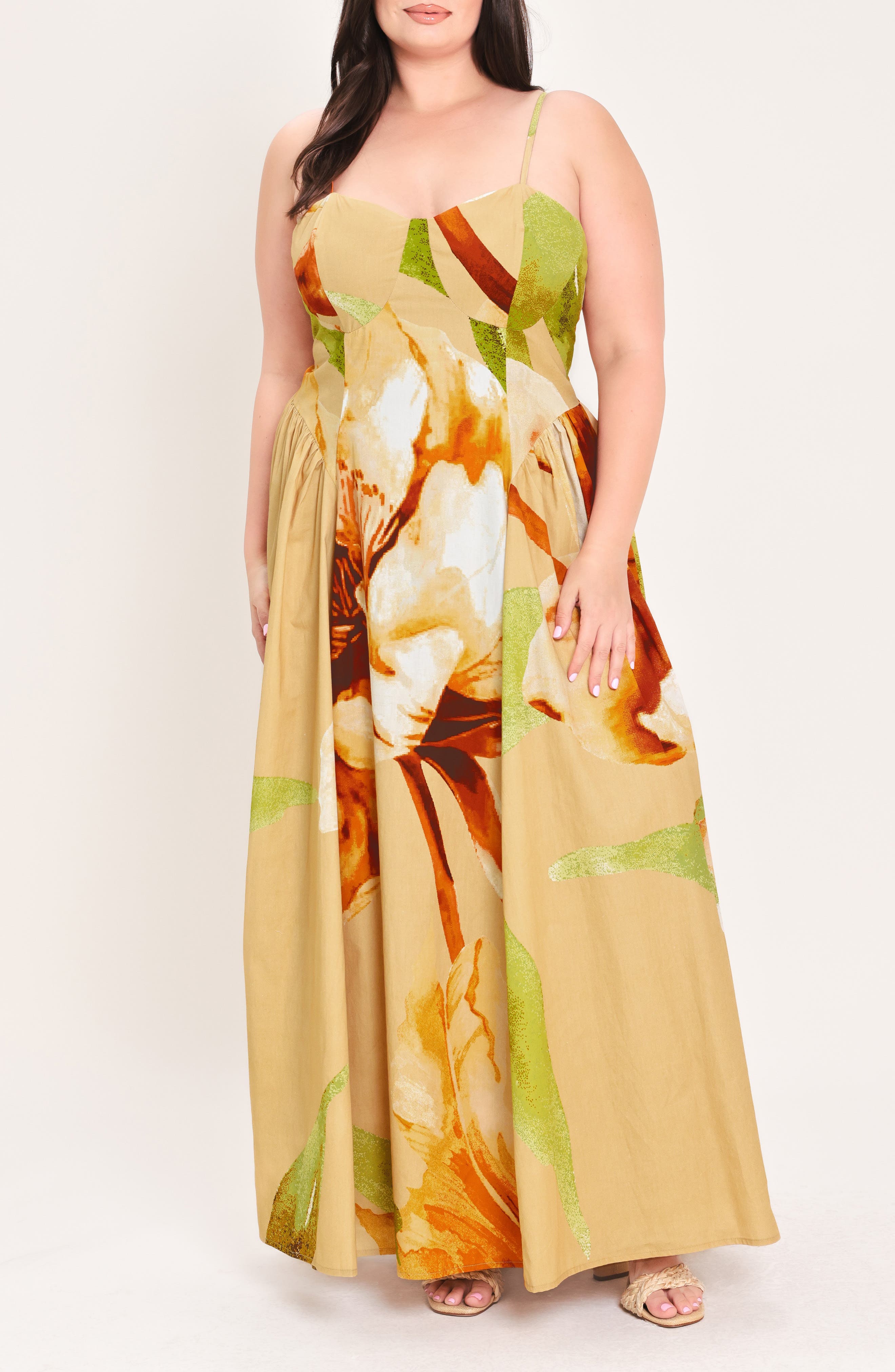 Floral Cotton Maxi Dress