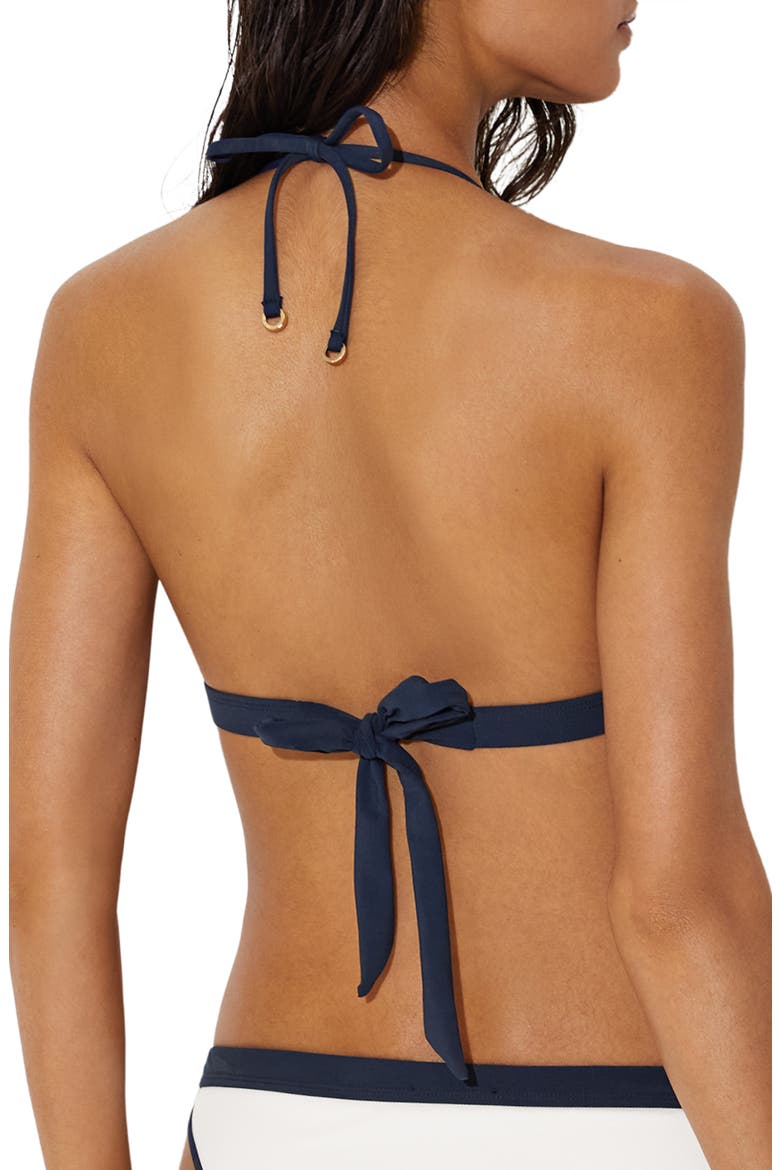 Saskia Bikini Top, Alternate, color, IVORY/ NAVY