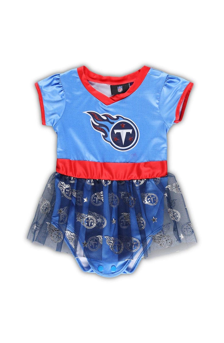 JERRY LEIGH Infant Light Blue/Navy Tennessee Titans Tailgate Tutu Game Day Costume Set, Alternate, color, 