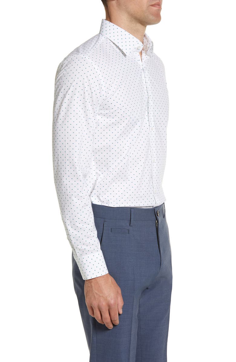 BOSS Hank Kent Slim Fit Stretch Dress Shirt, Alternate, color, 