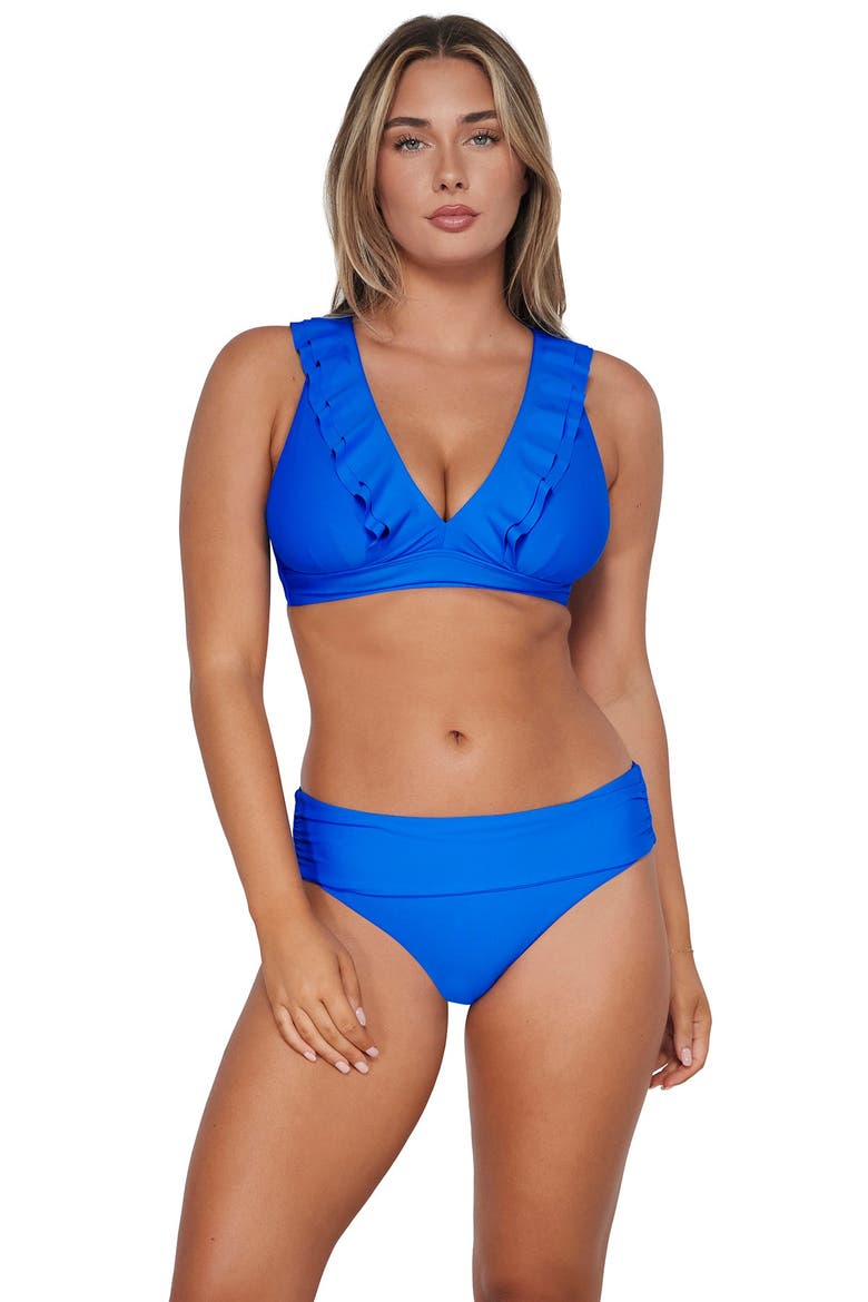 Willa Wireless Bikini Swimsuit Top - D Cup, Main, color, Electric Blue