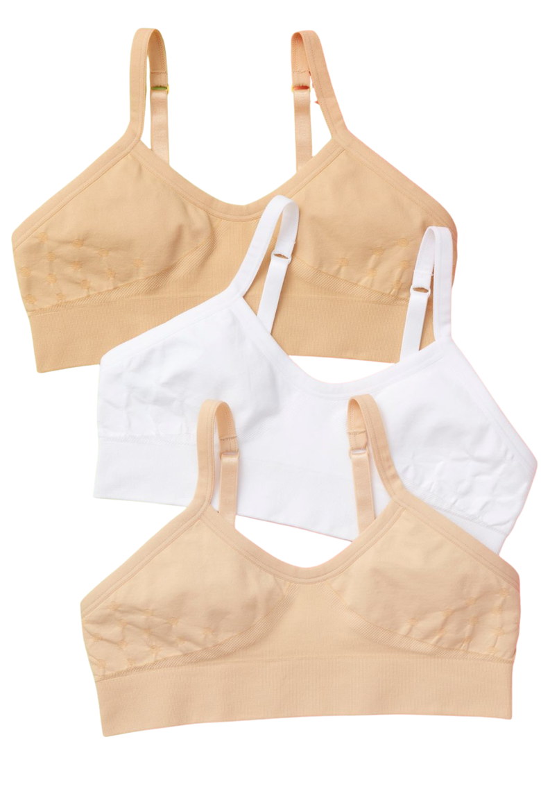 Poppy Seamless Bra 3PK, Main, color, Earth Basics