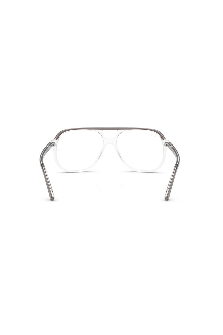 56mm Square optical glasses, Alternate, color, Grey