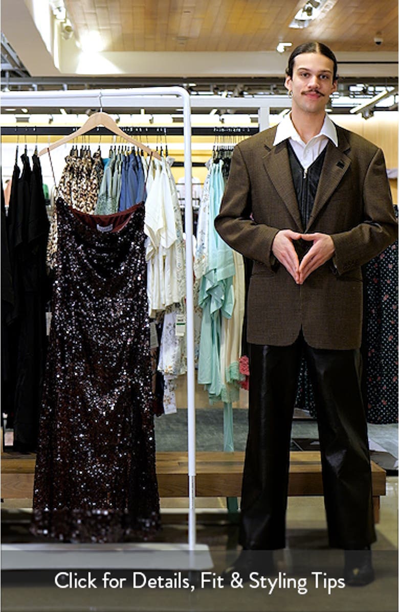 Liliane Sequin Strapless Maxi Dress, sales video thumbnail