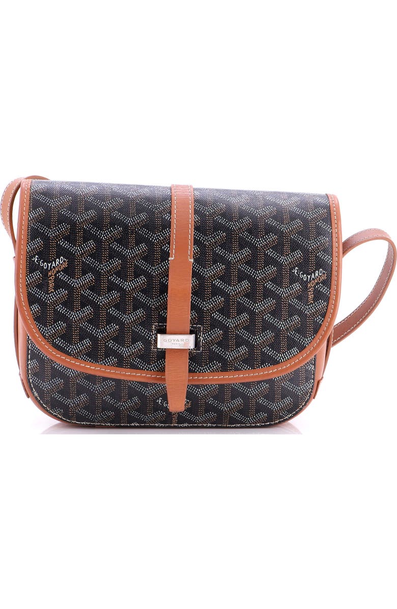 Pre-Owned Goyard Belvedere II Messenger Bag Coated Canvas PM, Main, color, Brown