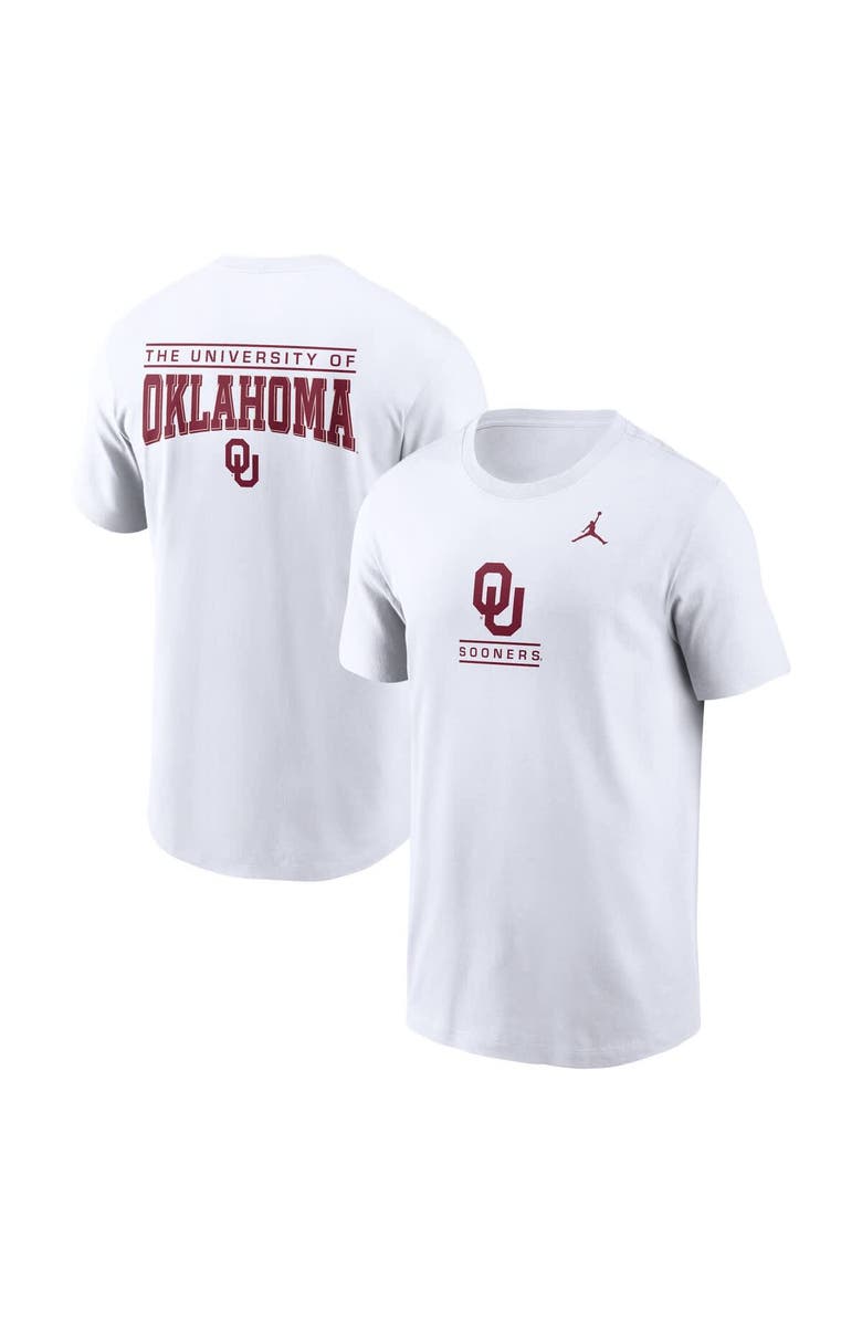 Jordan Brand Men's Jordan Brand White Oklahoma Sooners T-Shirt, Main, color, White