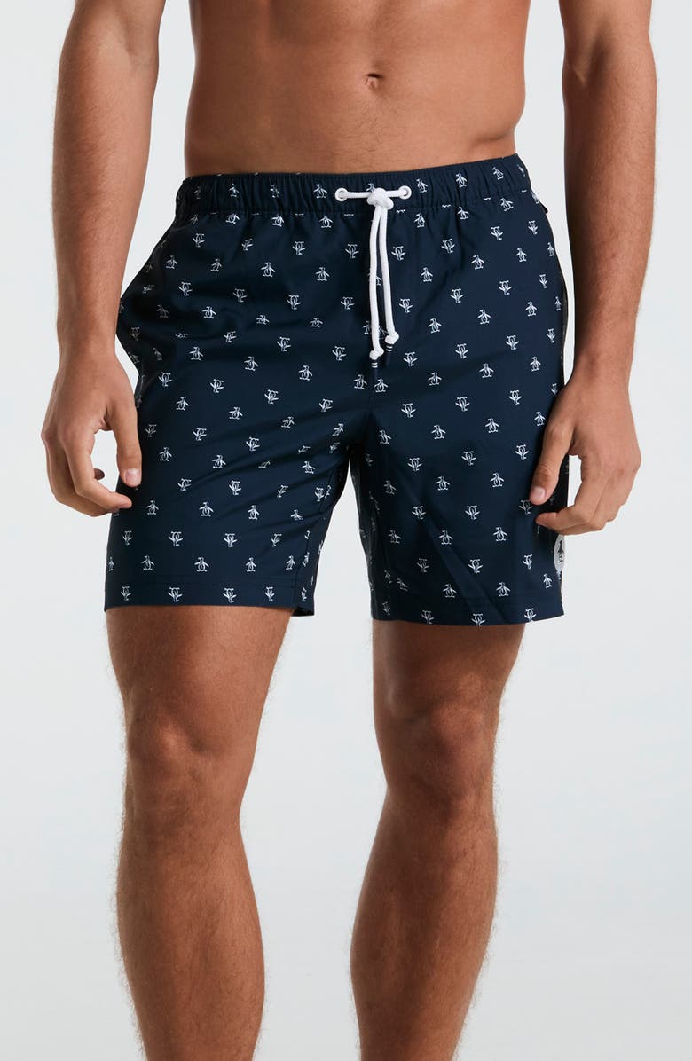 Original Penguin 7-Inch Volley Swim Trunks, Main, color, 