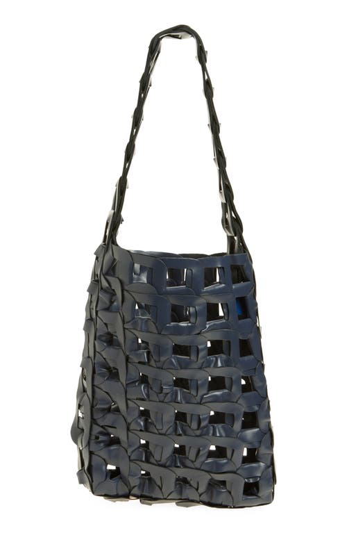 Sc103 Medium Links Leather Tote In Gray