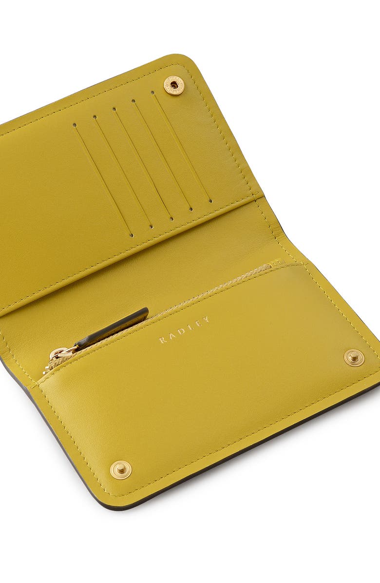 Radley Elm Avenue Croc Embossed Leather Bifold Wallet, Alternate, color, 