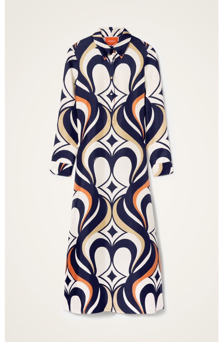 La DoubleJ Chemise Swing Dress, Alternate, color, Jive Macro White