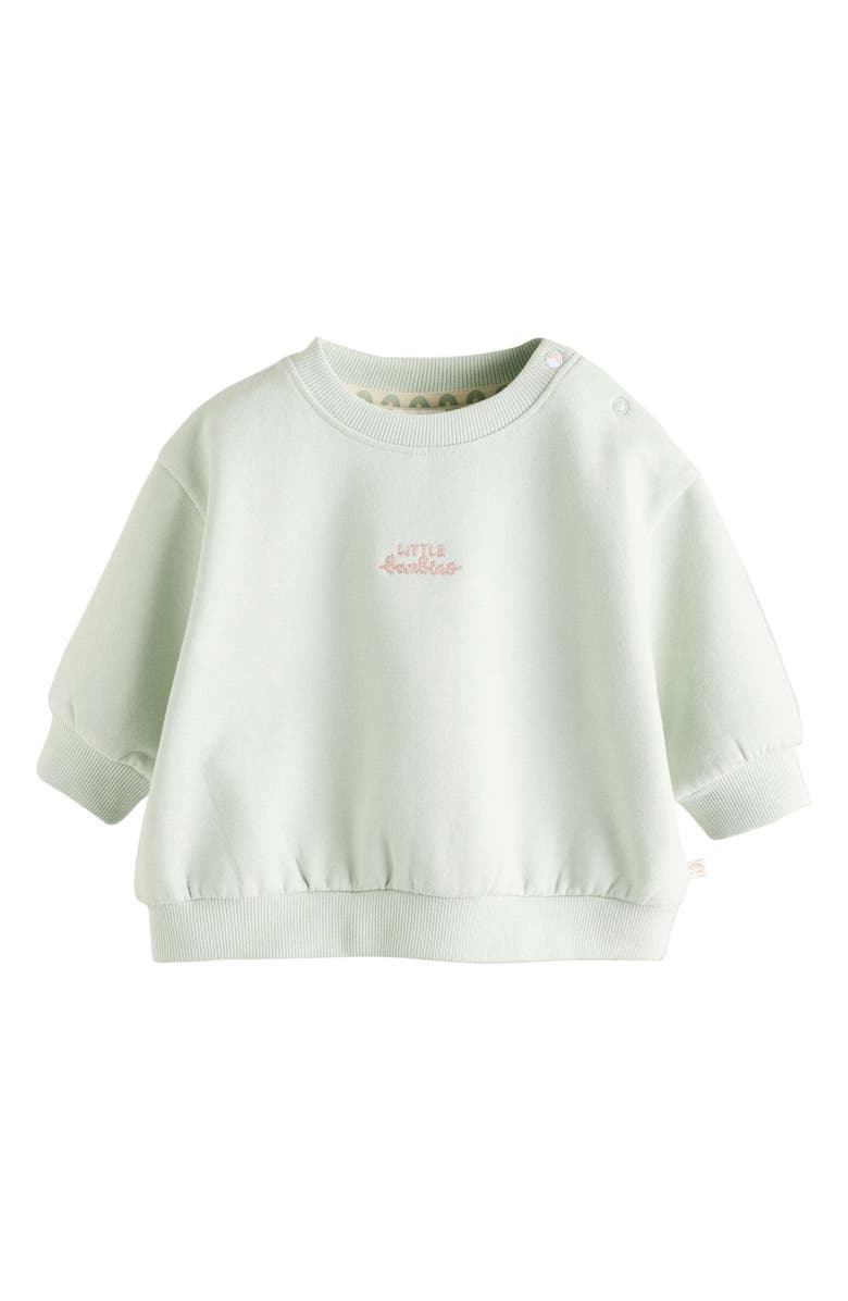 NEXT Little Bambino Sweatshirt & Joggers Set, Alternate, color, Green