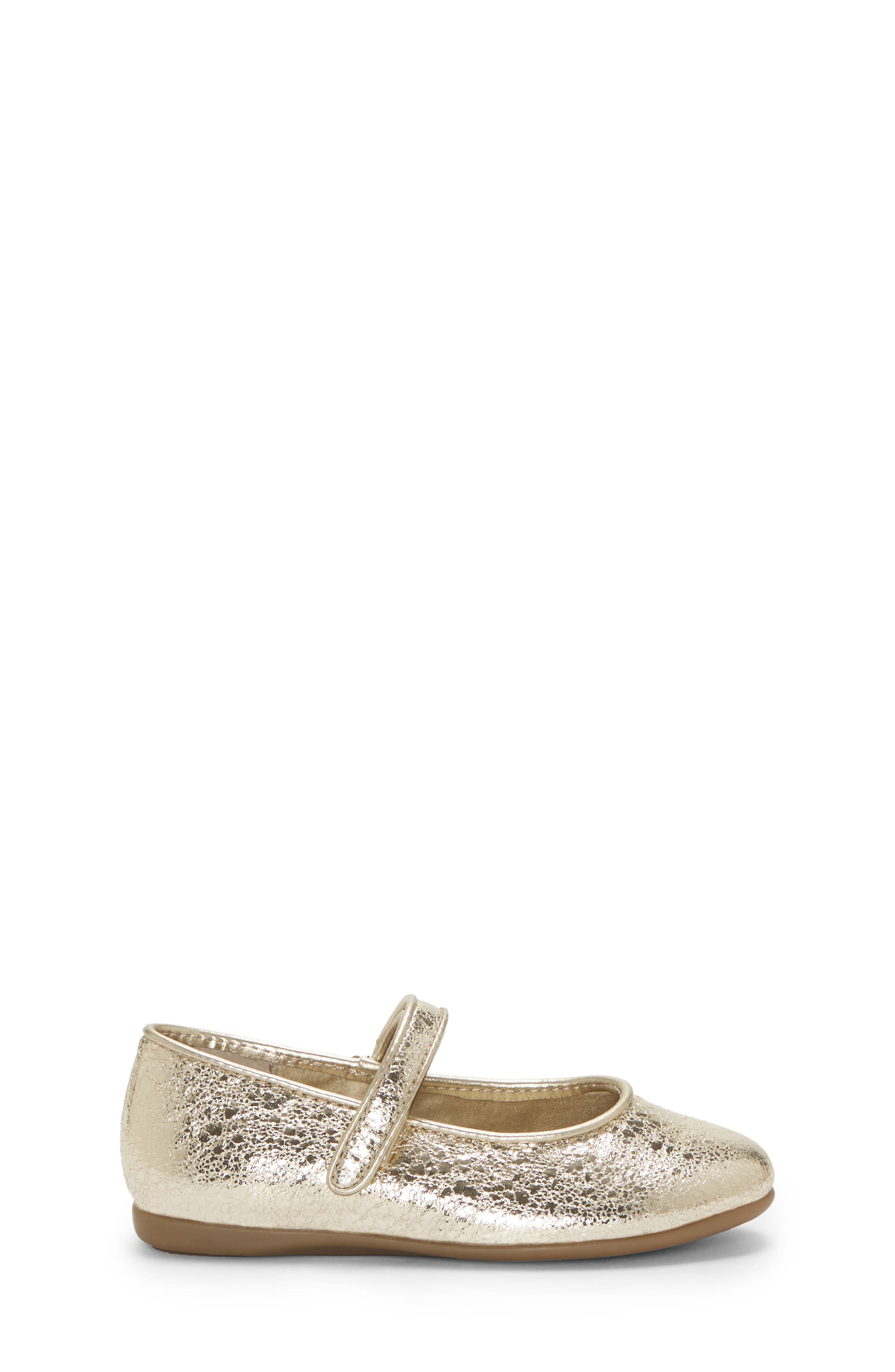 Polina Metallic Mary Jane Flat, Alternate, color, SOFT GOLD