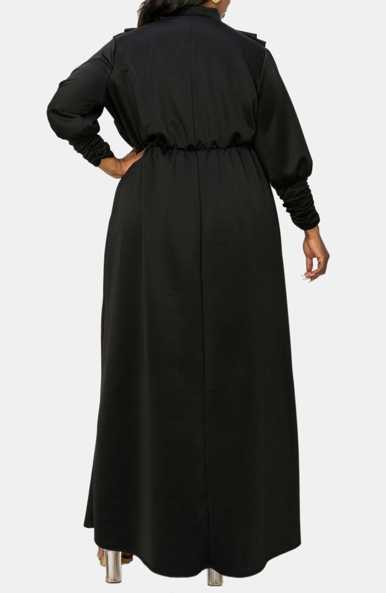 L I V D Laufey Pleated Bodice Bracelet Sleeve Stretch Dress, Alternate, color,