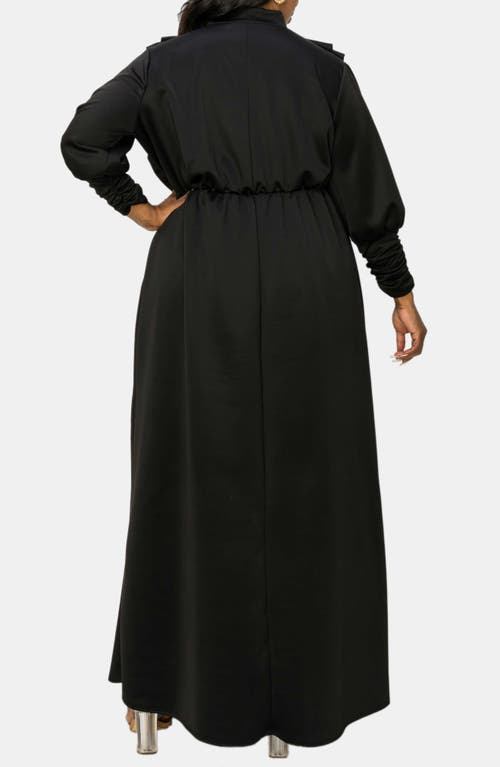 L I V D L I V D LAUFEY PLEATED BODICE BRACELET SLEEVE STRETCH DRESS 