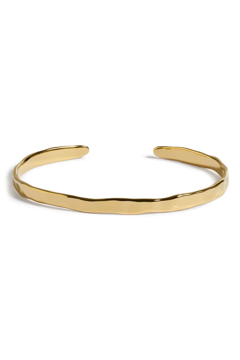 Siren Muse Slim Cuff Bracelet, Main, color, 18K GOLD VERMEIL
