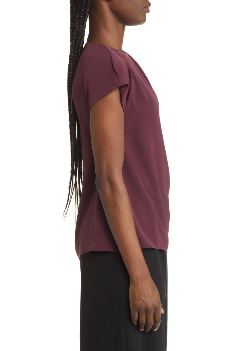 Pleat Shoulder Top, Alternate, color, BURGUNDY STEM