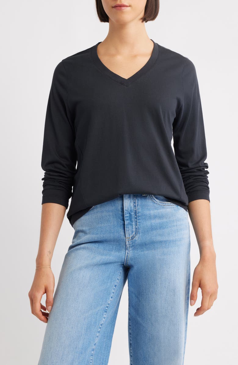 CITY BLUES Beth Long Sleeve T-Shirt, Main, color, Black